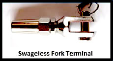 Swageless Fork Terminal